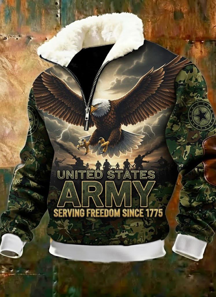 US Army Eagle Fleece Jacket 