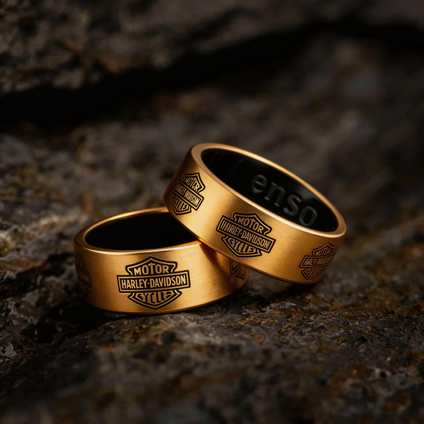 Vintage Tire Texture Harley Wind Ring