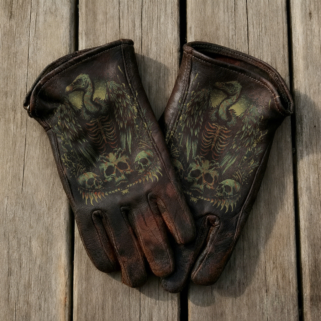 Vintage-Inspired Leather Work Gloves