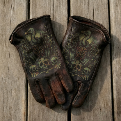 Vintage-Inspired Leather Work Gloves