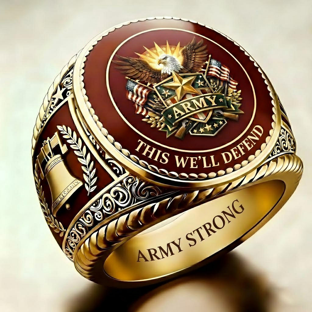 Heritage Army Emblem Ring