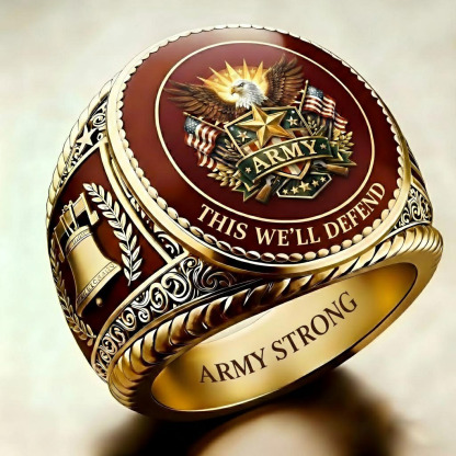 Heritage Army Emblem Ring