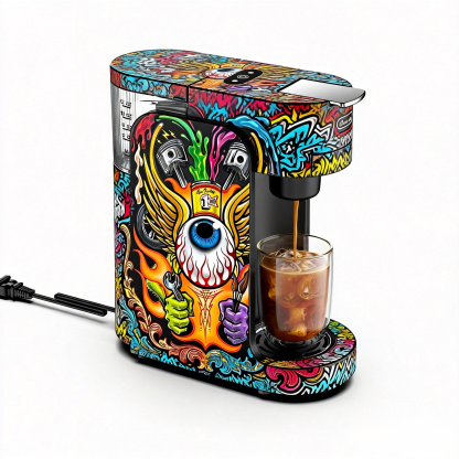 Graffiti Style Coffee Machine Skull | More Than a Machine