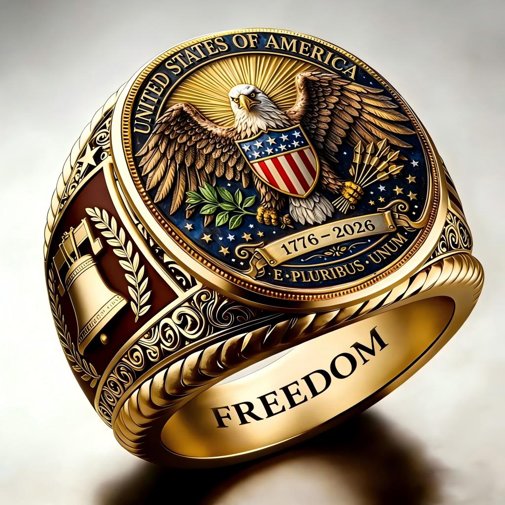 [Copy]1776-2026 America Jubilee Ring