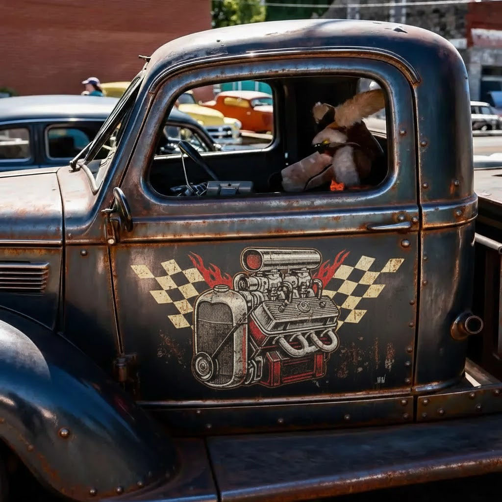 Old-School American Car Sticker | Made for the Uncompromising