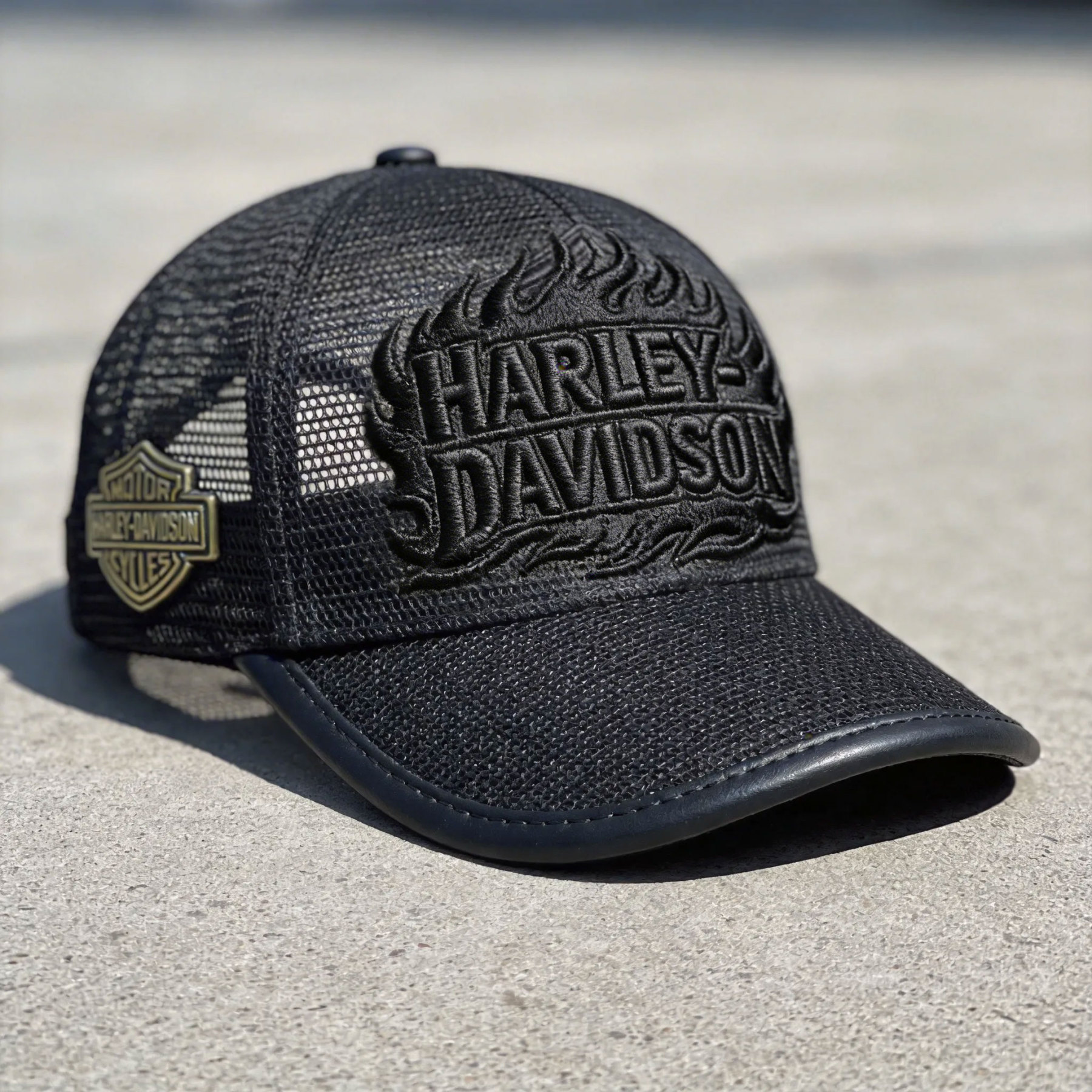 Biker Style Baseball Cap