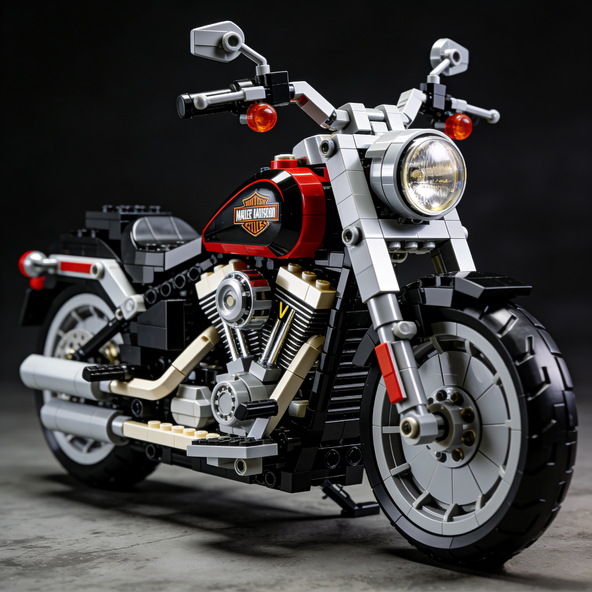Harley-Davidson motorcycle building blocks