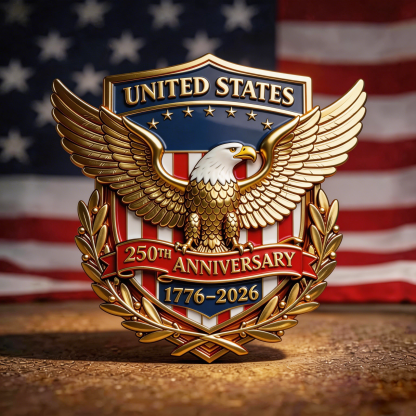 USA 250th Anniversary Commemorative Badge