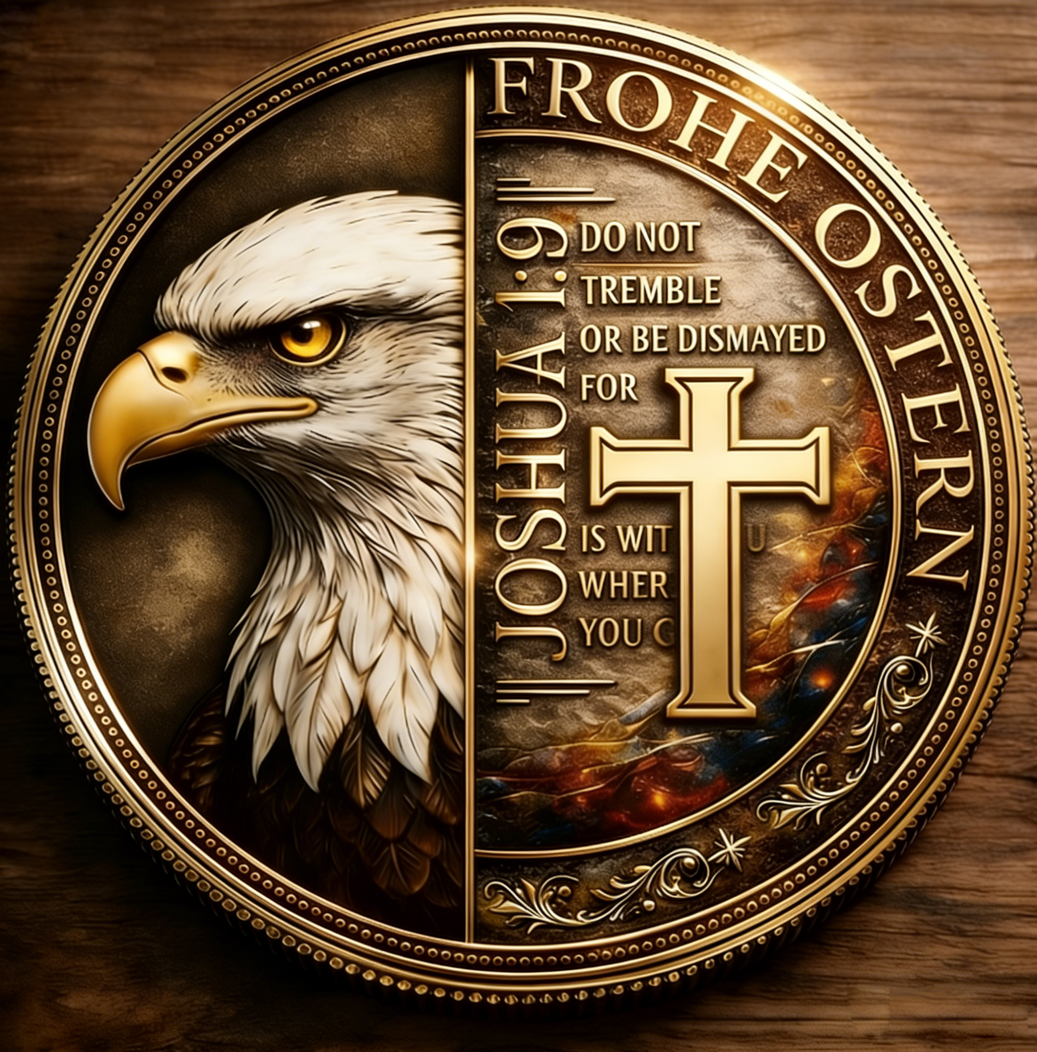 🔥 Easter Commemorative Coin – Rebirth, Strength & Fortune