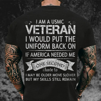USMC Veteran - Themed Men's T - shirt