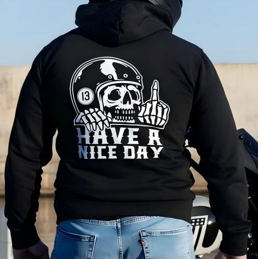 Vintage Death Rider Motorcycle Hoodies