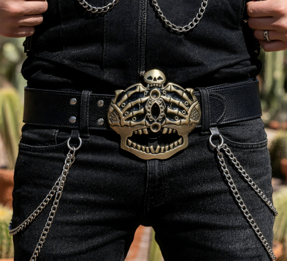 Hard-shell Motorcycle Belt - For Riding & Decoration