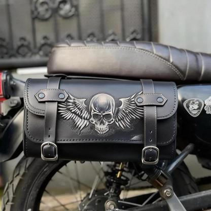 Vintage Distressed Motorcycle Saddlebag