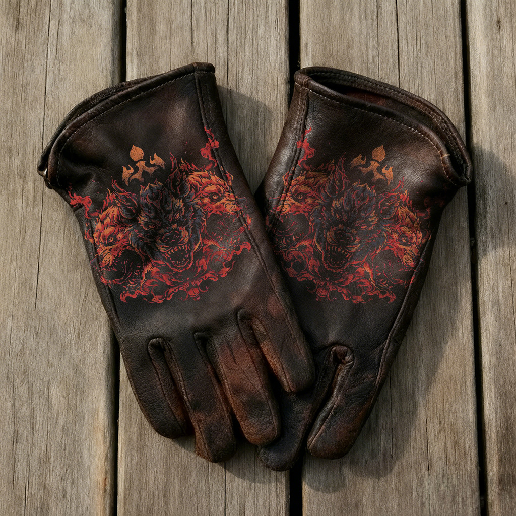 Vintage-Inspired Leather Work Gloves