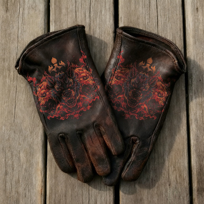 Vintage-Inspired Leather Work Gloves