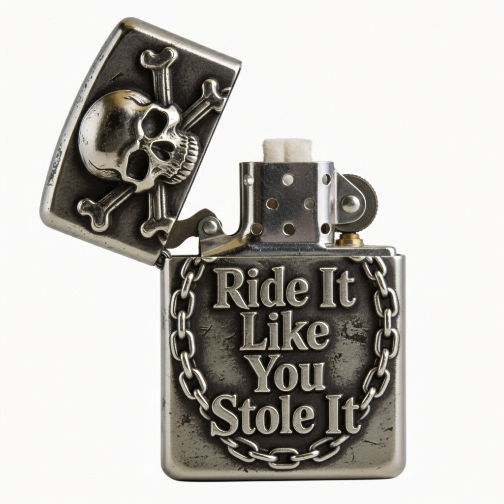 Outlaw Chain: "Ride It Like You Stole It" Antique Silver