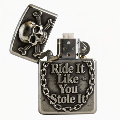 Outlaw Chain: "Ride It Like You Stole It" Antique Silver