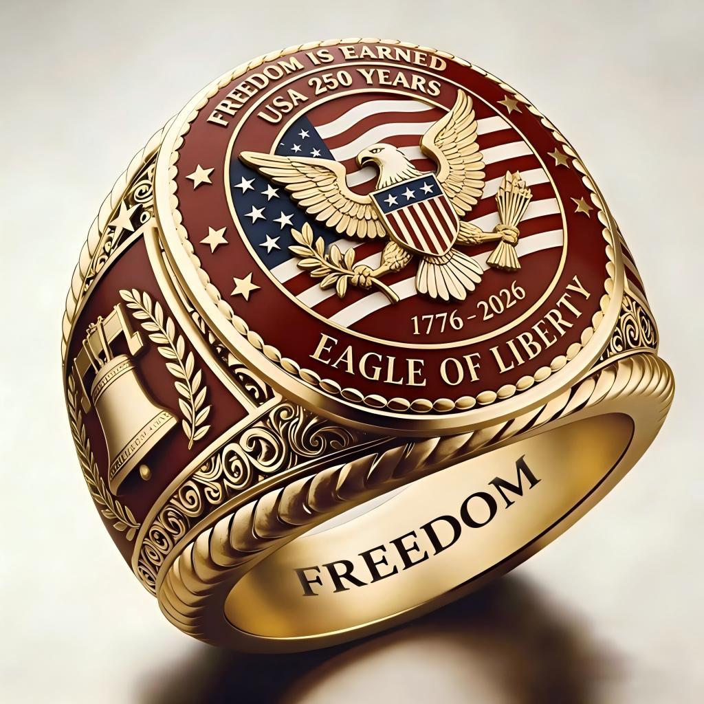 1776-2026 America Jubilee Ring