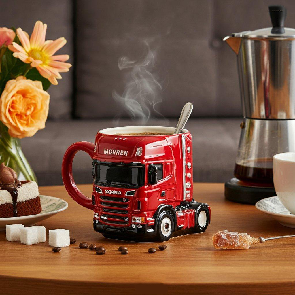 Truck Coffee Mug | A Unique Gift for Truck & Motorcycle Lovers