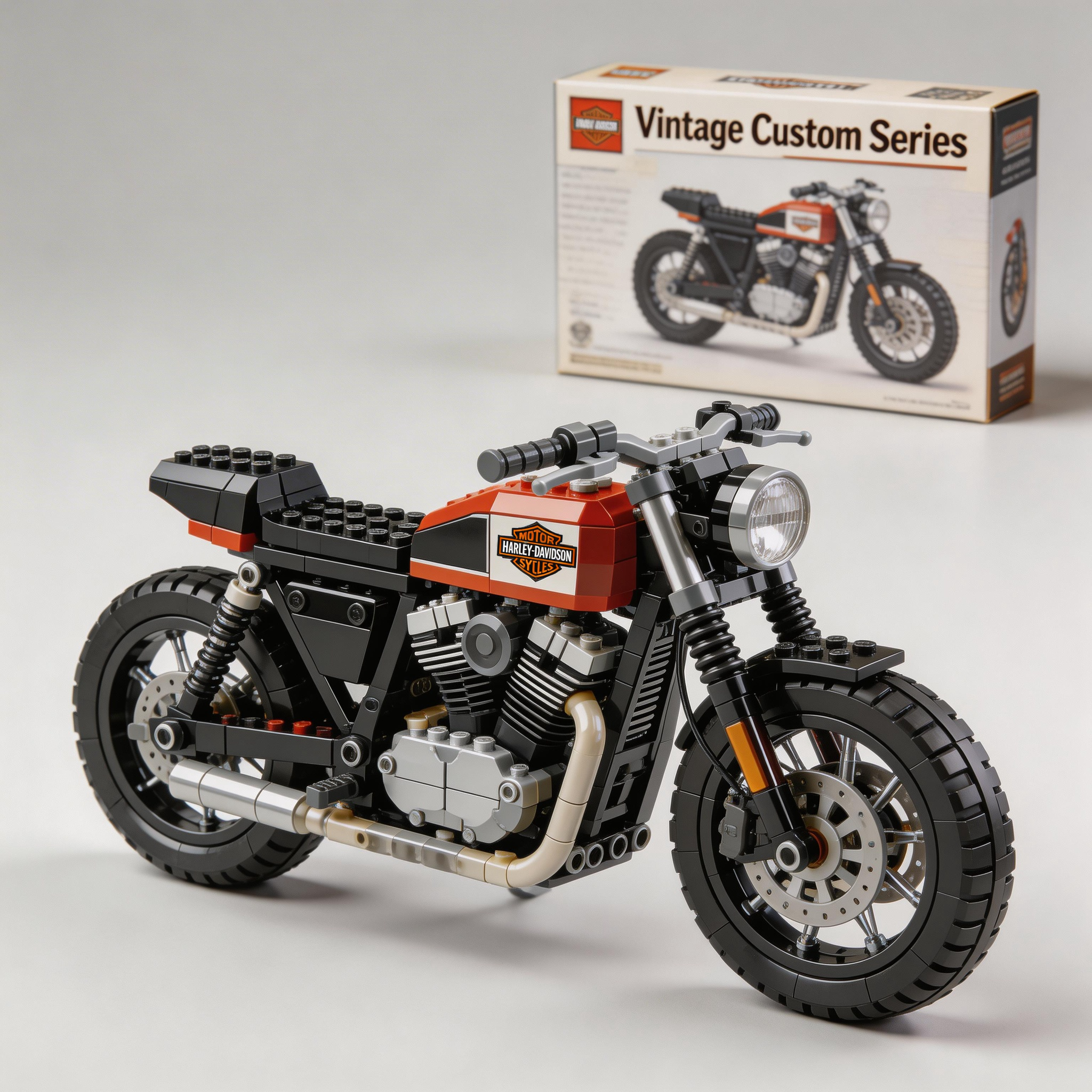 Harley-Davidson motorcycle building blocks