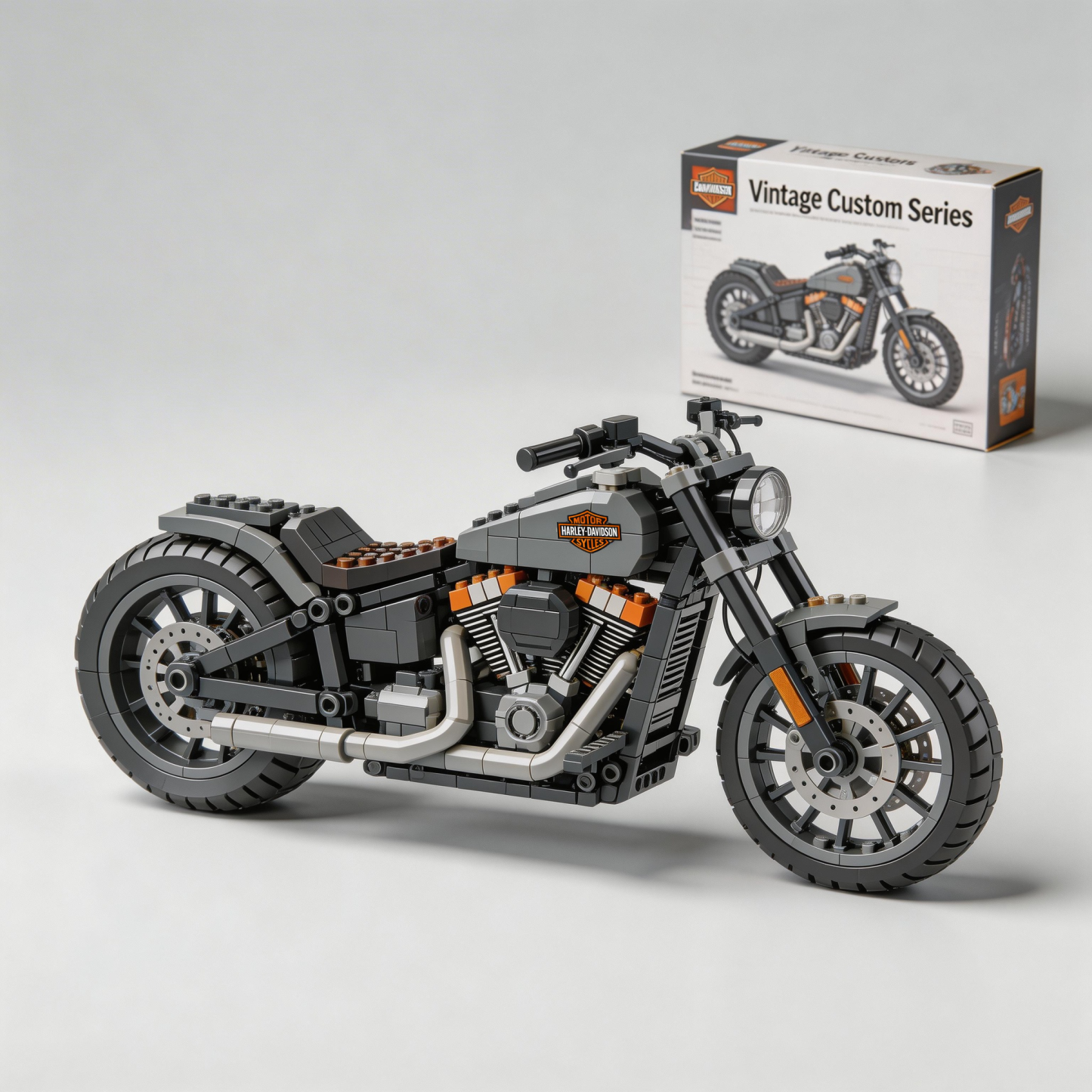 Harley-Davidson motorcycle building blocks