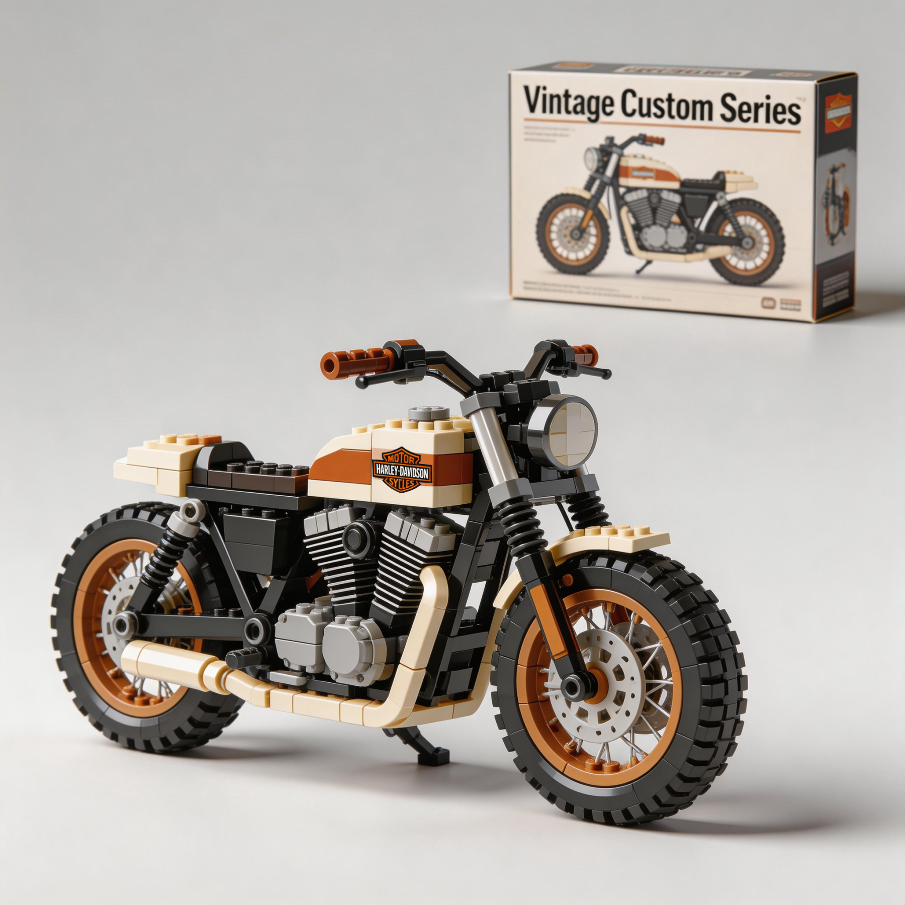 Harley-Davidson motorcycle building blocks
