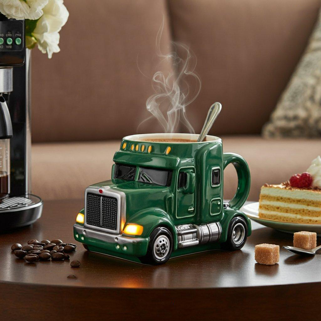 Truck Coffee Mug | A Unique Gift for Truck & Motorcycle Lovers