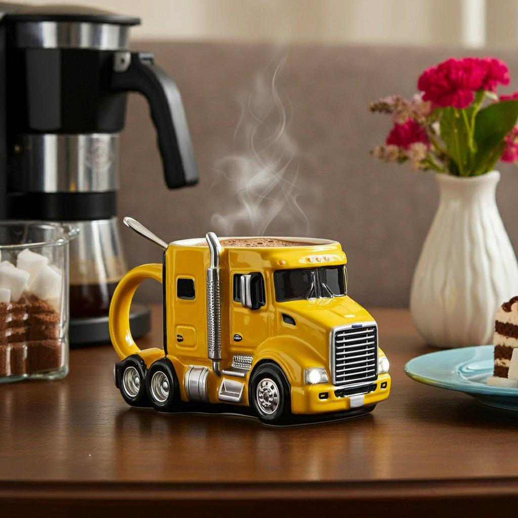 Truck Coffee Mug | A Unique Gift for Truck & Motorcycle Lovers