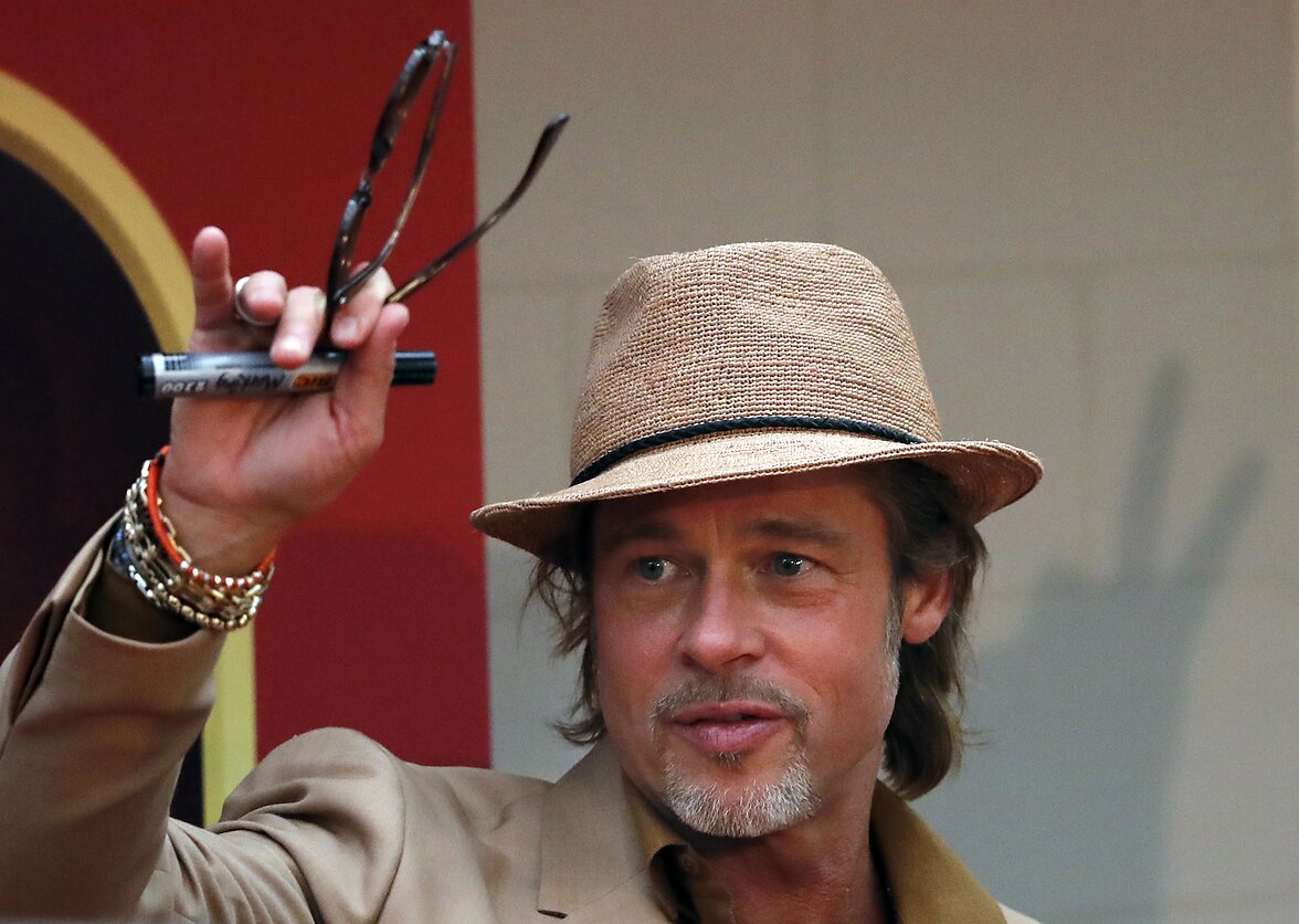 [Brad Pitt same style!]Can be rolls up for packing- Goorin Bros Morning Glory Raffia Straw Trilby Fedora