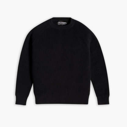Ribbed Crewneck | Black