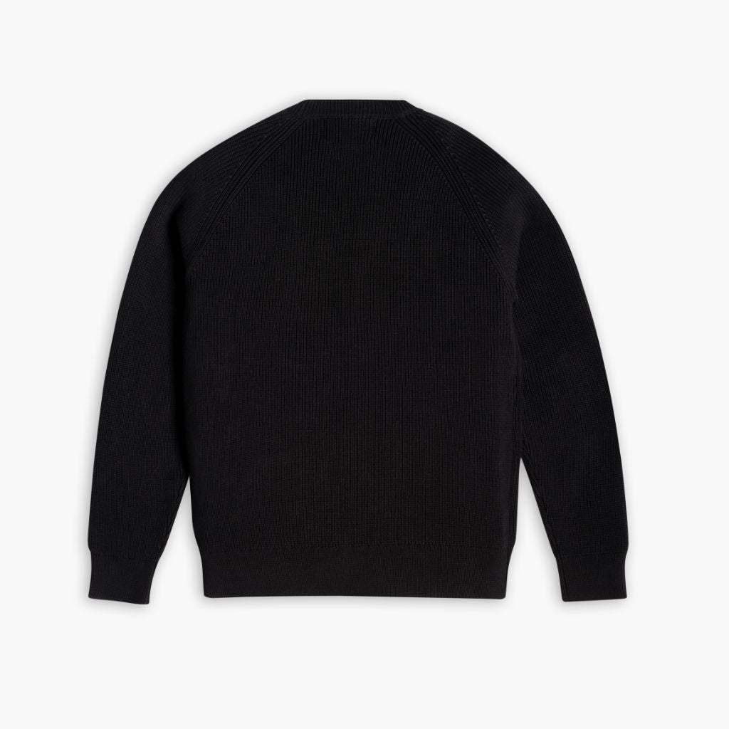 Ribbed Crewneck | Black
