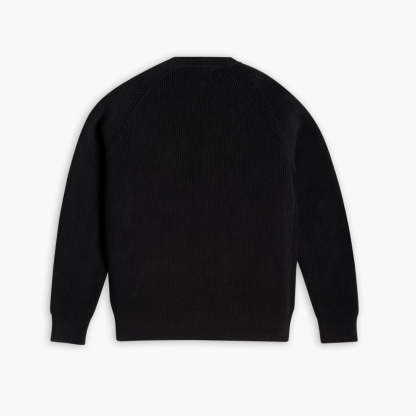 Ribbed Crewneck | Black