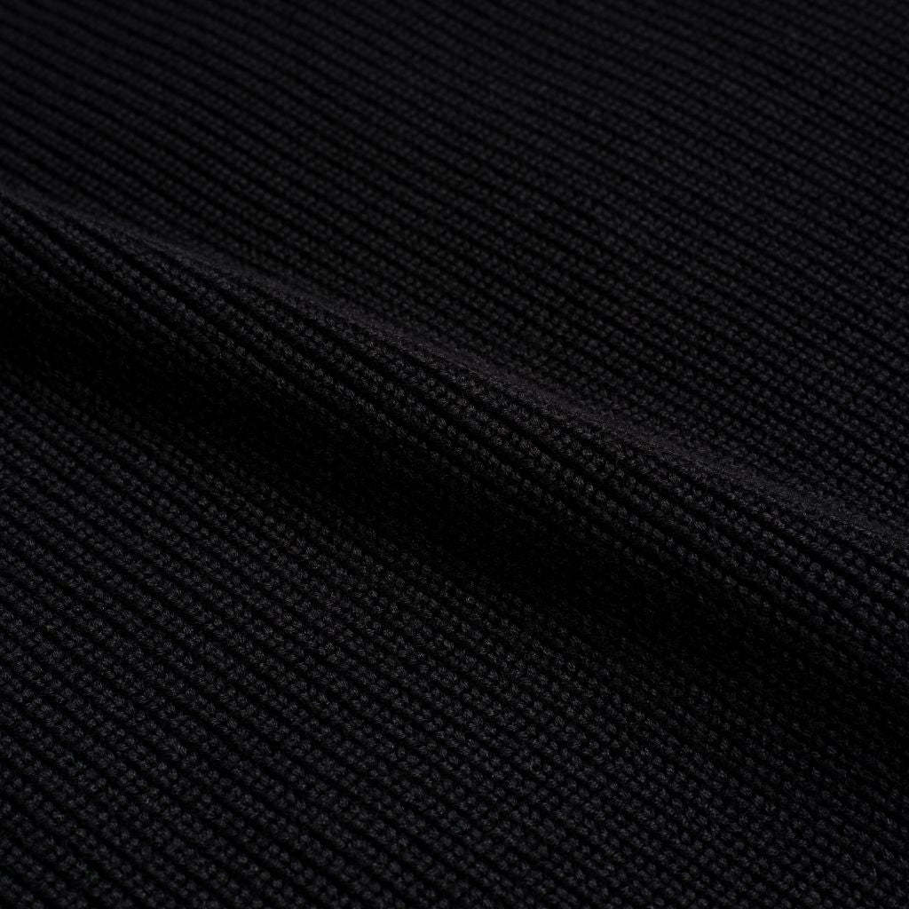 Ribbed Crewneck | Black
