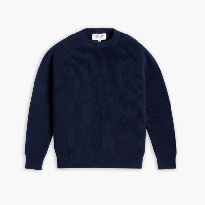 Ribbed Crewneck | Navy