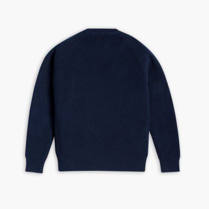 Ribbed Crewneck | Navy