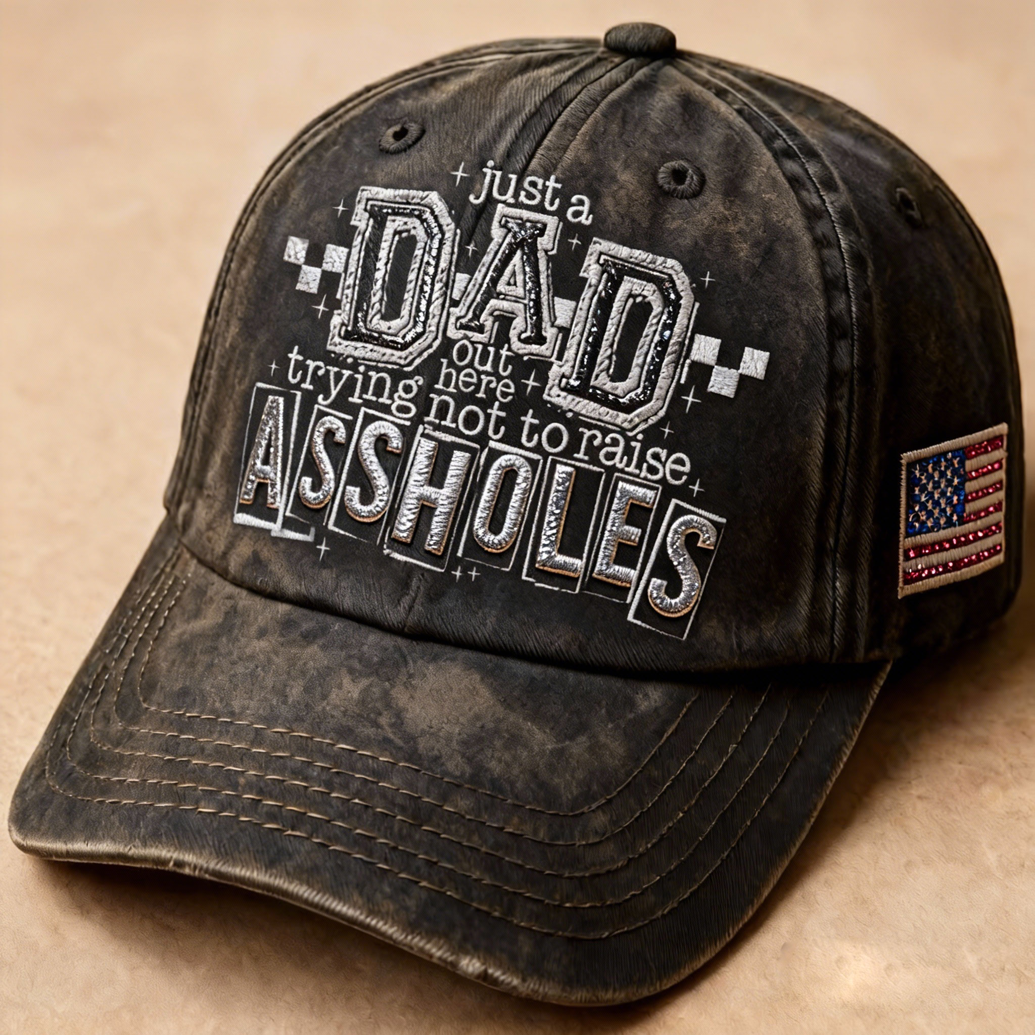 Best Intentions Dad Hat - Funny Father's Duty Statement Cap