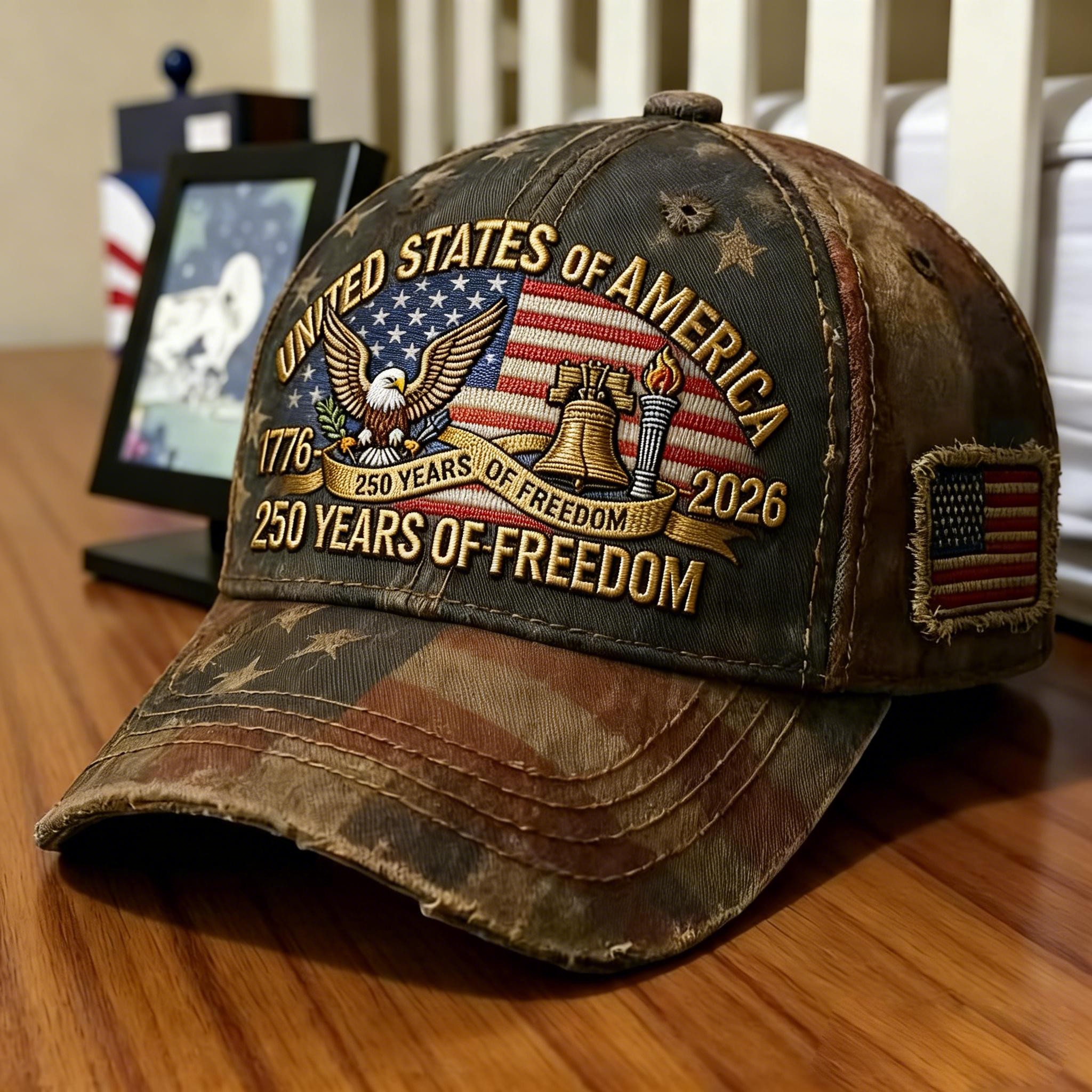 USA 250th Anniversary Commemorative Baseball Cap