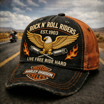 Harley Biker Style Baseball Cap