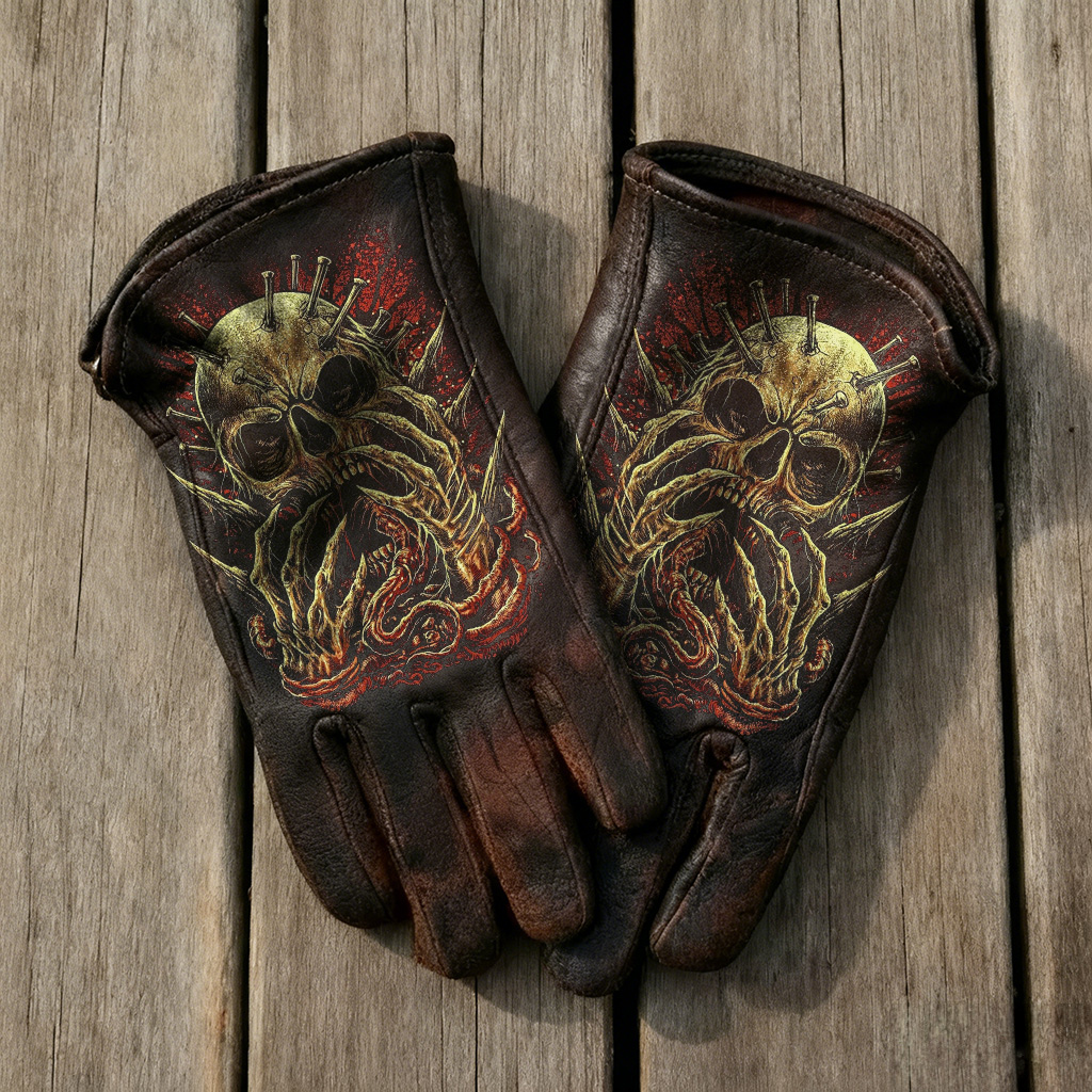Vintage-Inspired Leather Work Gloves