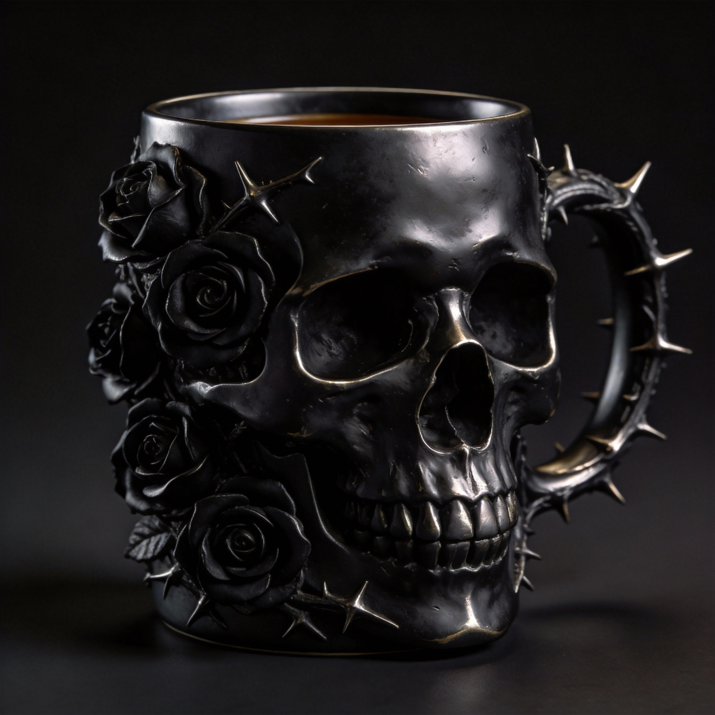 Dark Gothic Skull Mug – Statement Cup for Bold Style
