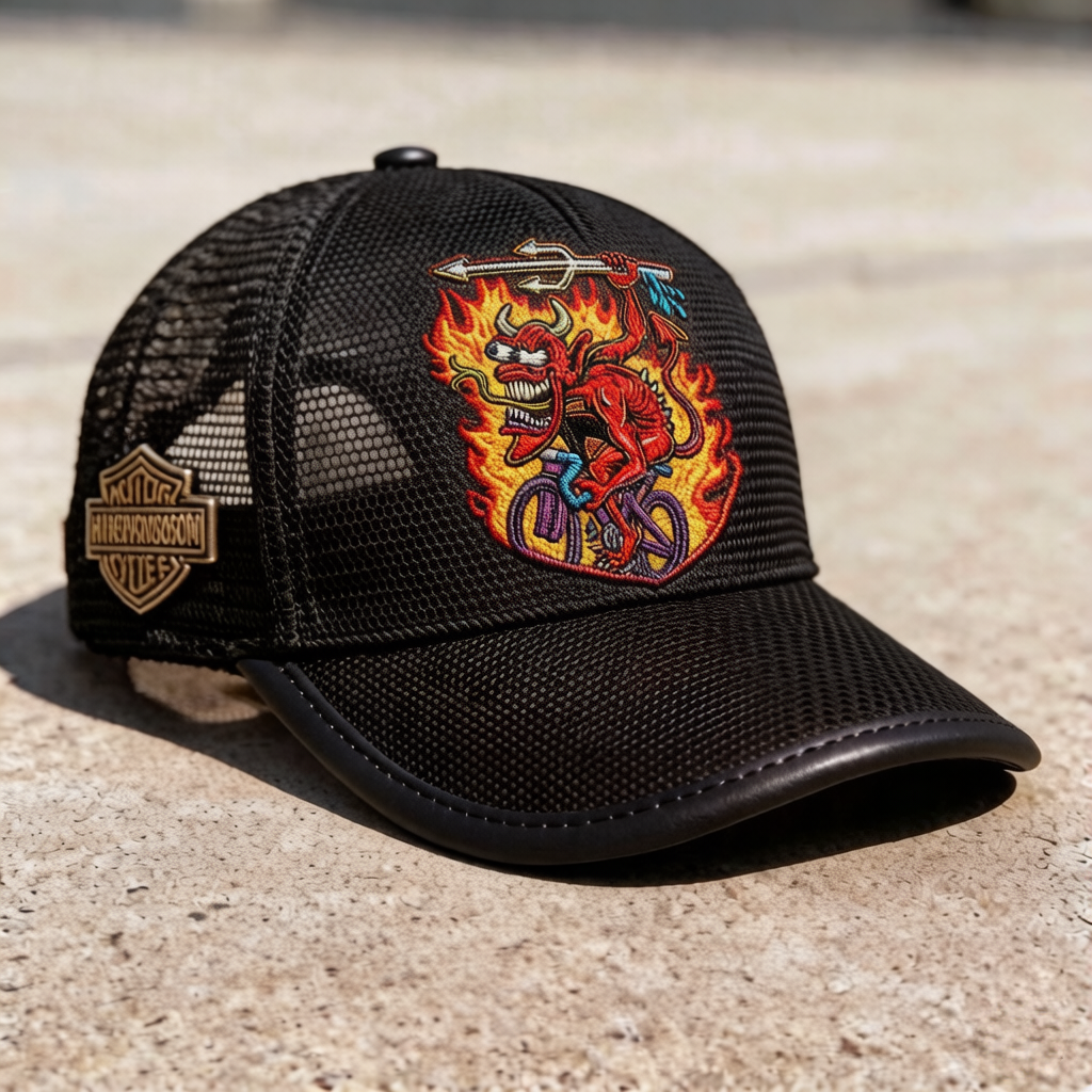 Biker Style Baseball Cap