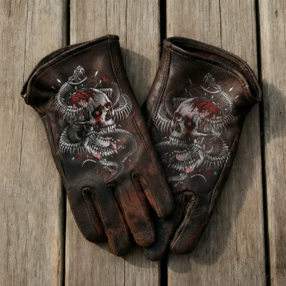 Vintage-Inspired Leather Work Gloves
