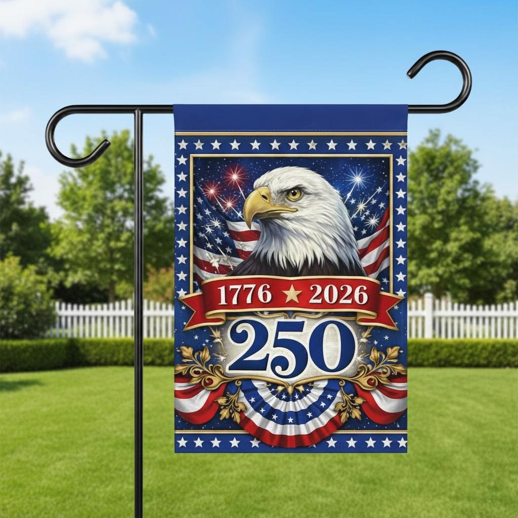 250 Years America Semiquincentennial Garden Flag
