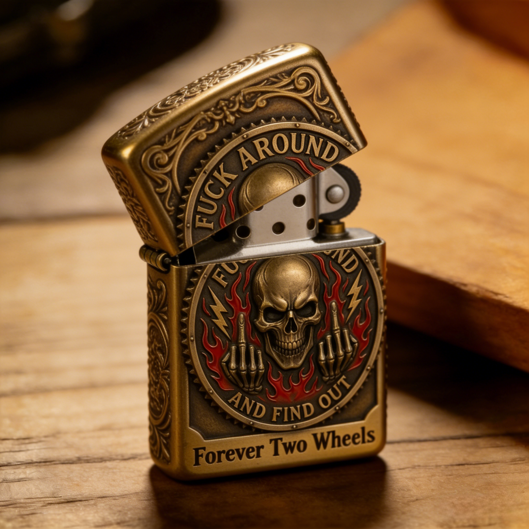 The Renegade: "Fuck Around And Find Out" Biker Lighter