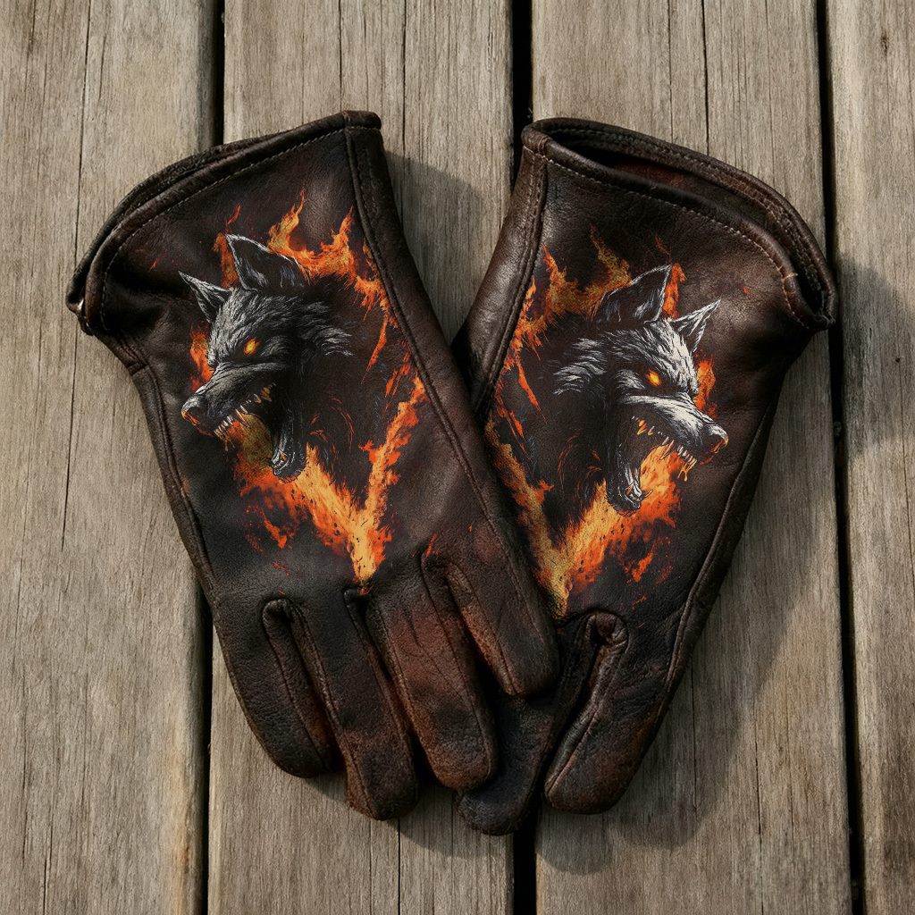 Vintage-Inspired Leather Work Gloves