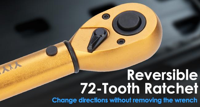 1/4 3/8 1/2-inch Drive Click Torque Wrench, 8Pcs Torque Wrench Set 10-220in.lb, 10-45ft.lb, 10-160ft.lb with Adapters, ±3% Accuracy, 72-Tooth Dual Scale Torque Wrenches for Bike, Moto, Car Repair wrenches torque wrench