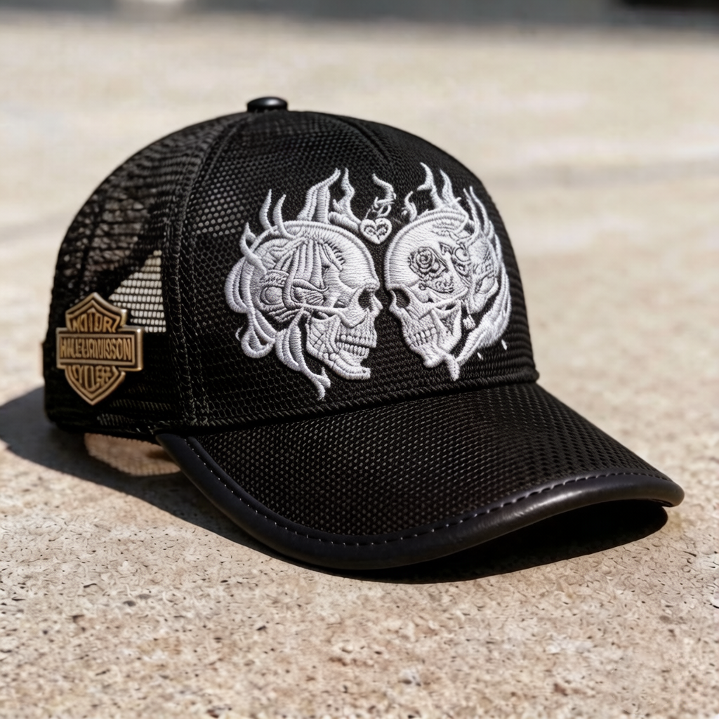 Biker Style Baseball Cap