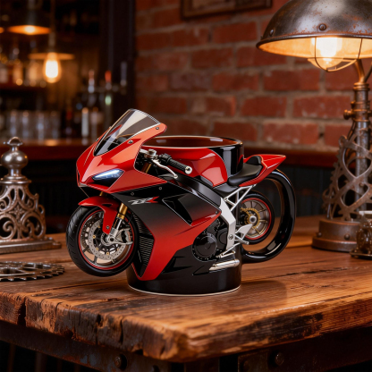 Retro 3D Cruiser Motorcycle  Coffee Mug