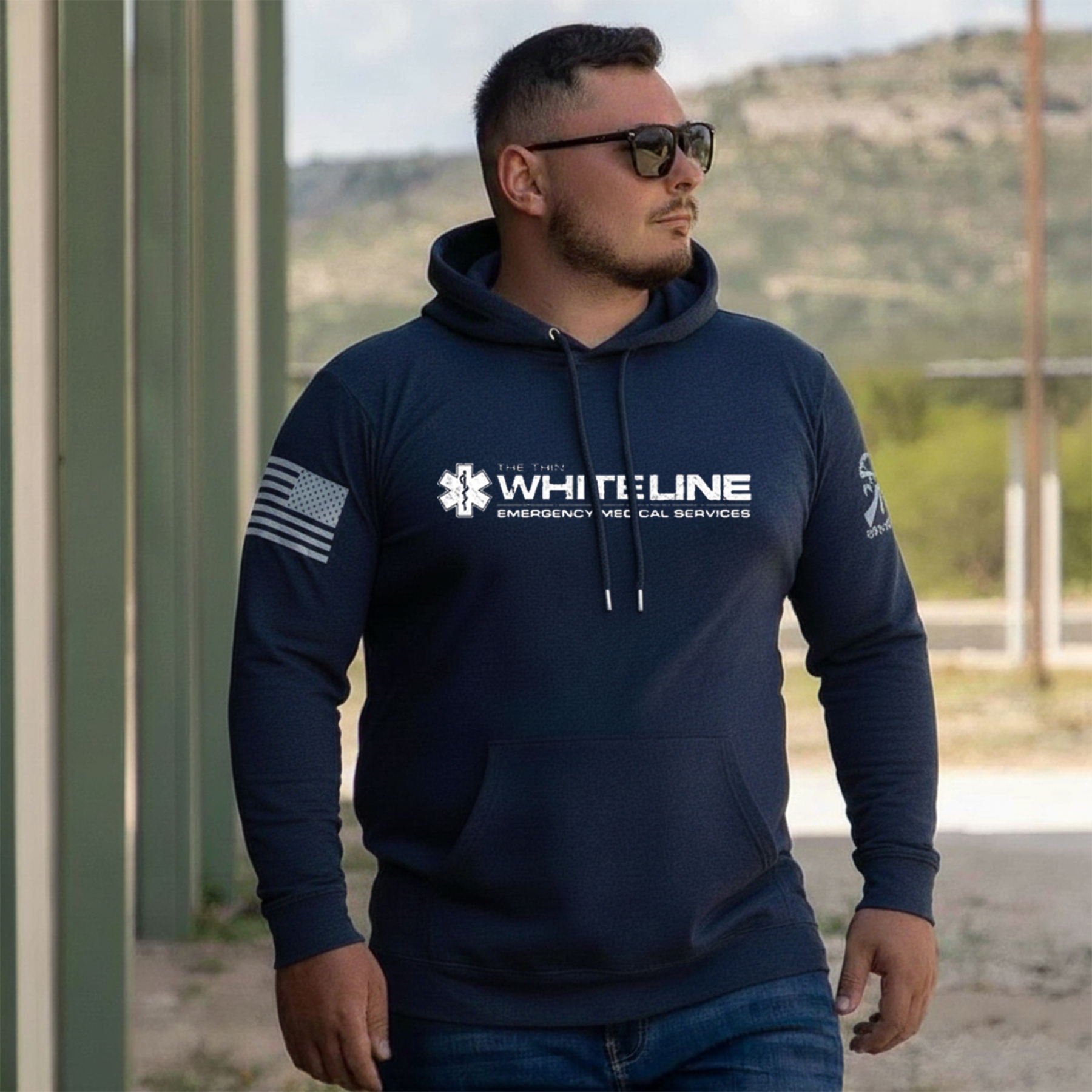 THIN GOLD LINE COTTON BLEND SHIRT