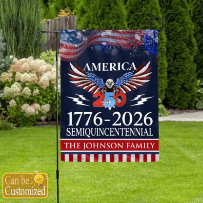 250 Years America Semiquincentennial Garden Flag